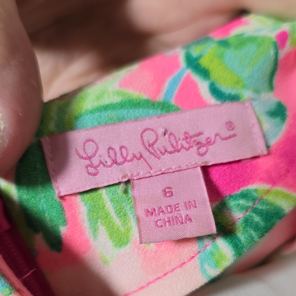 Rare Lilly Pulitzer Sadie Romper White Lace Raz Berry Catty Shack Sz 6 $198 - Picture 4 of 10